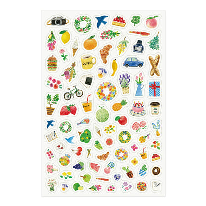 Midori Yuru Log Sticker (1 Sheet)