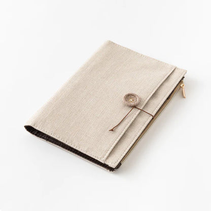 Midori Yuru Log Notebook B6 Cover (PVC & Cloth)