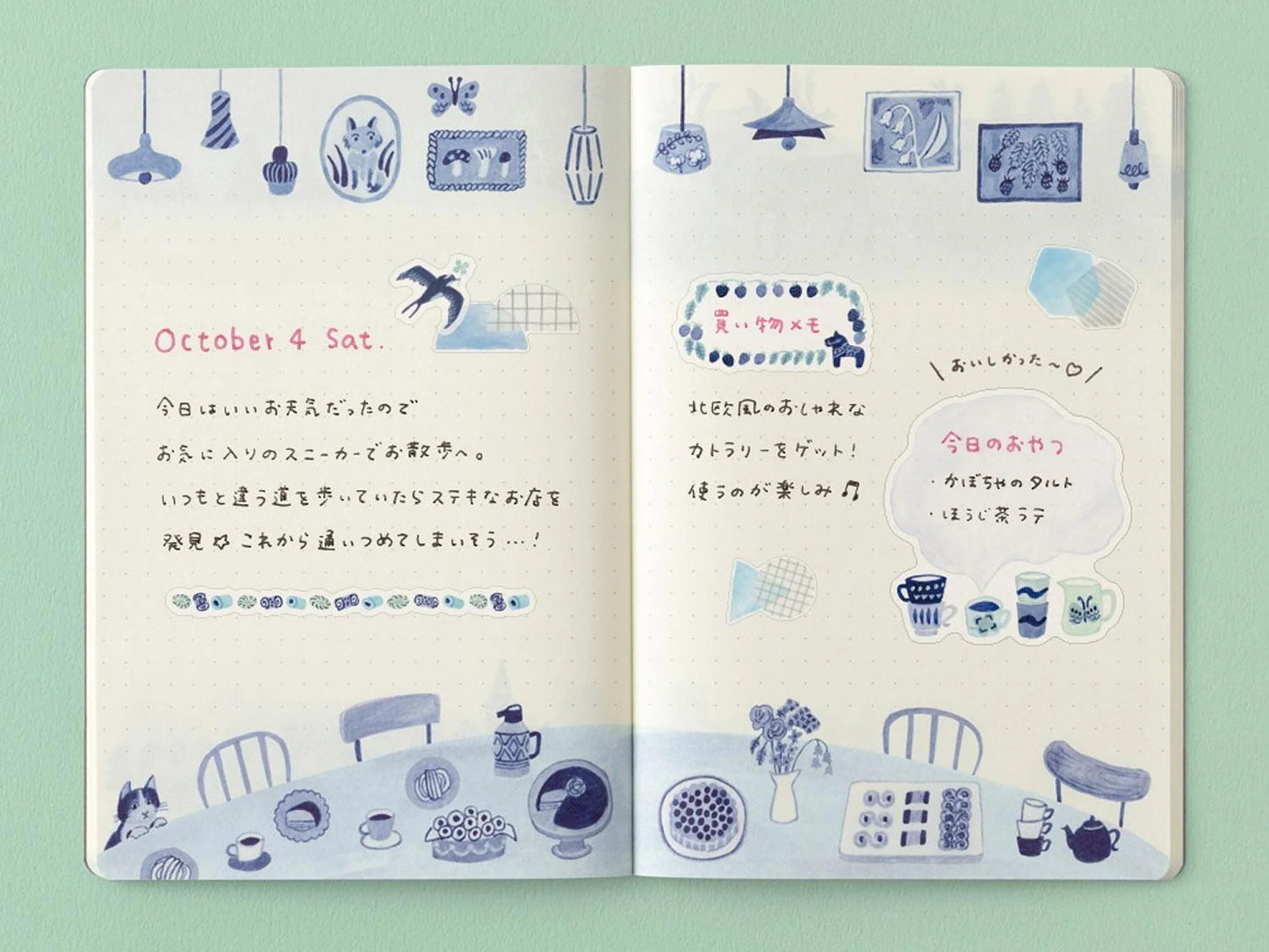 Midori Yuru Log Notebook B6