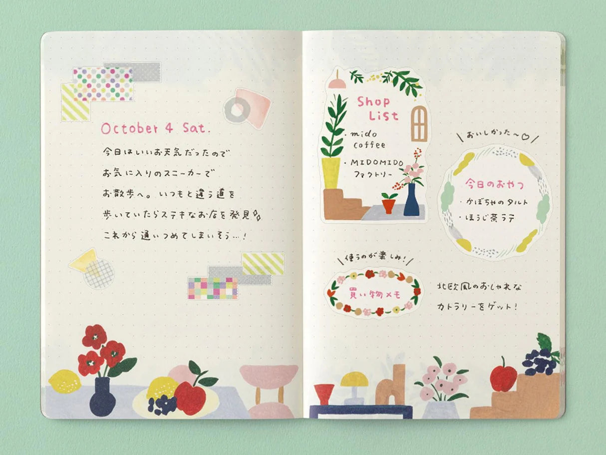 Midori Yuru Log Notebook B6