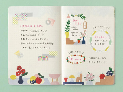Midori Yuru Log Notebook B6
