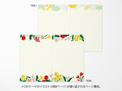 Midori Yuru Log Notebook B6
