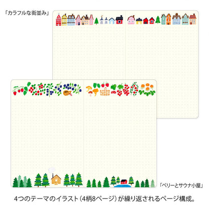 Midori Yuru Log Notebook B6