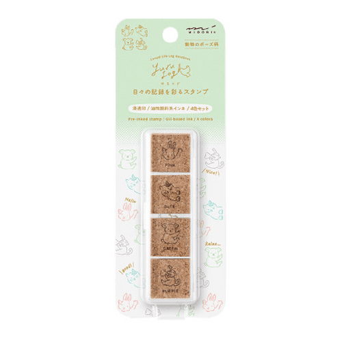 Midori Yuru Log Pre-Inked Stamp