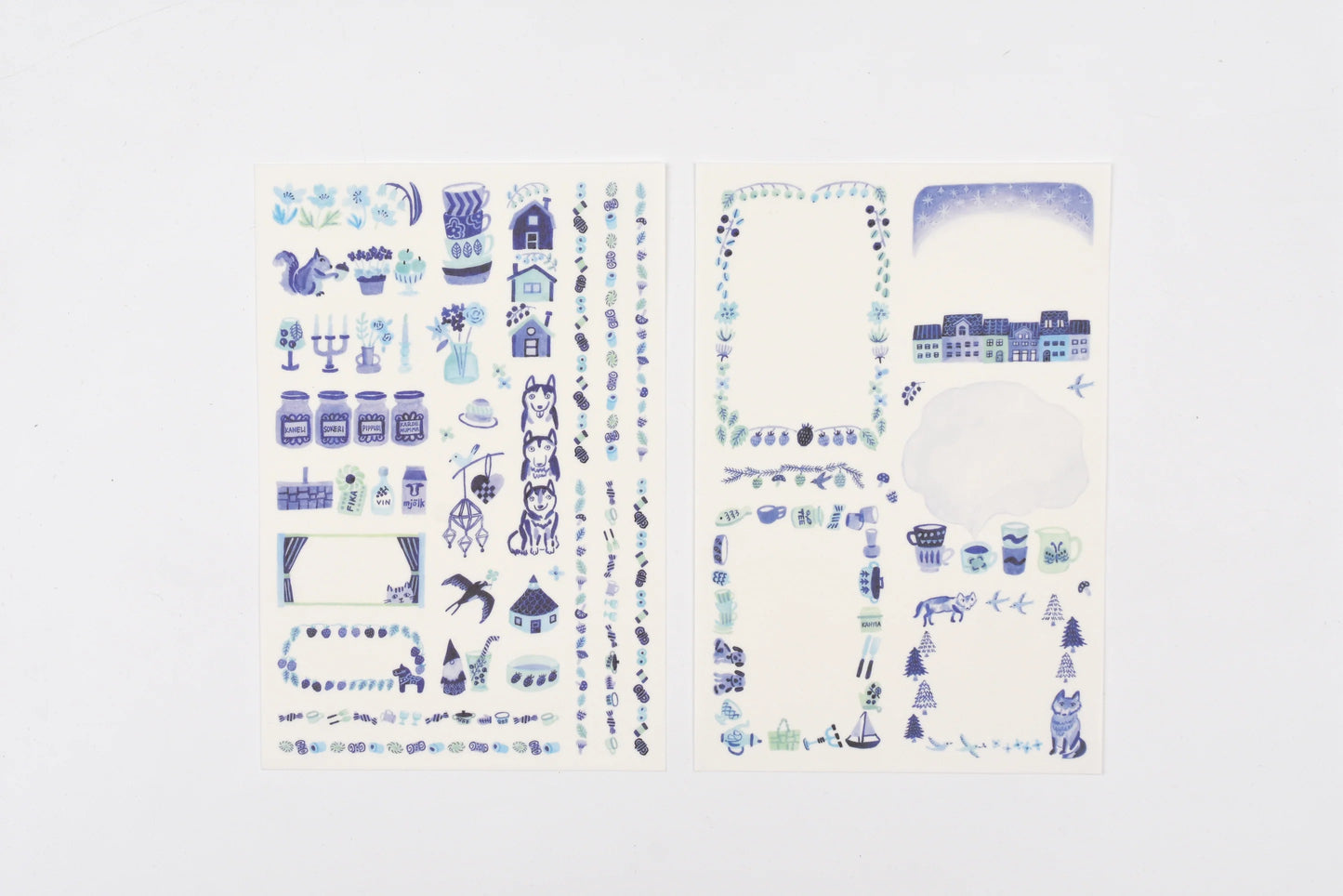 Midori Yuru Log Sticker (2 Sheets)