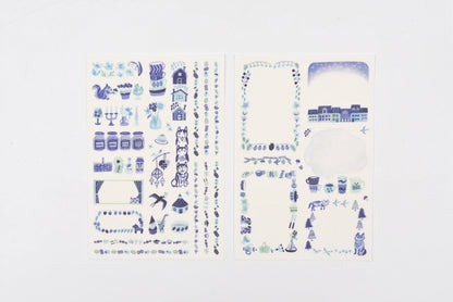 Midori Yuru Log Sticker (2 Sheets)