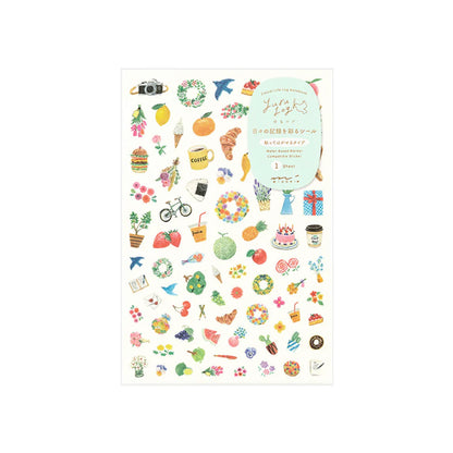 Midori Yuru Log Sticker (2 Sheets)