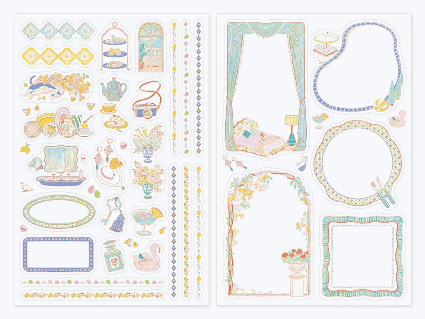 Midori Yuru Log Sticker (2 Sheets)