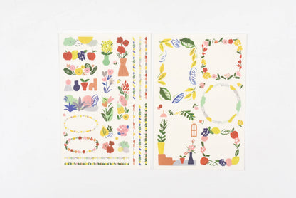 Midori Yuru Log Sticker (2 Sheets)