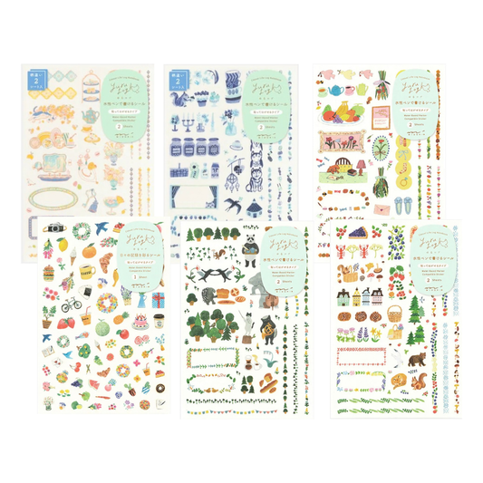 Midori Yuru Log Sticker (2 Sheets)