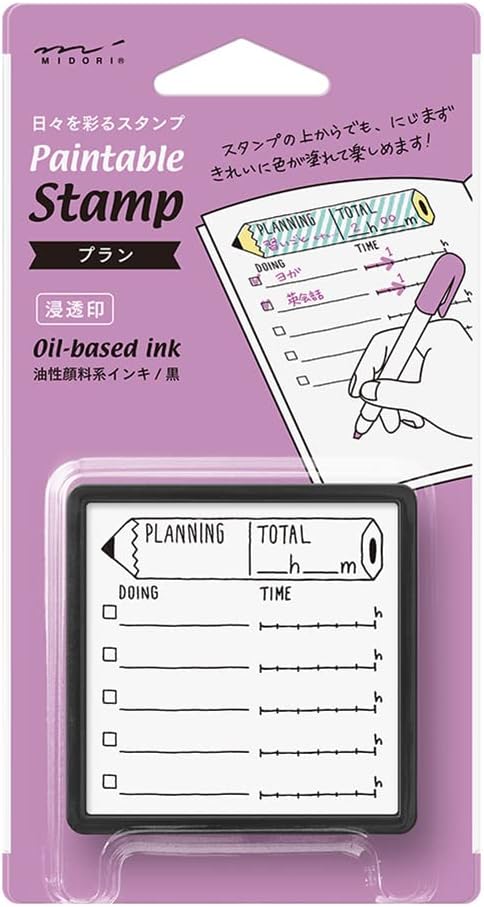 Midori Paintable Stamps Pre-Inked