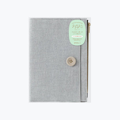 Midori Yuru Log Notebook B6 Cover (PVC & Cloth)