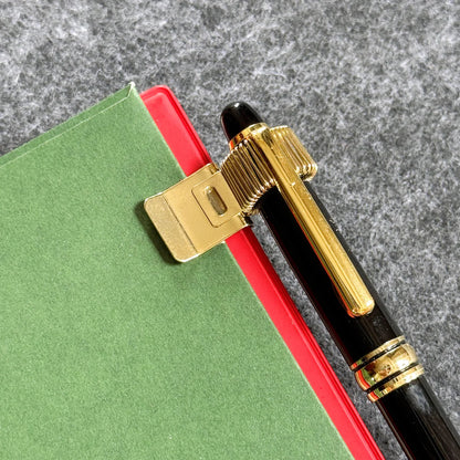 Mint Journal Studio Metal Pen Clip Holder with Elastic Spring Loop