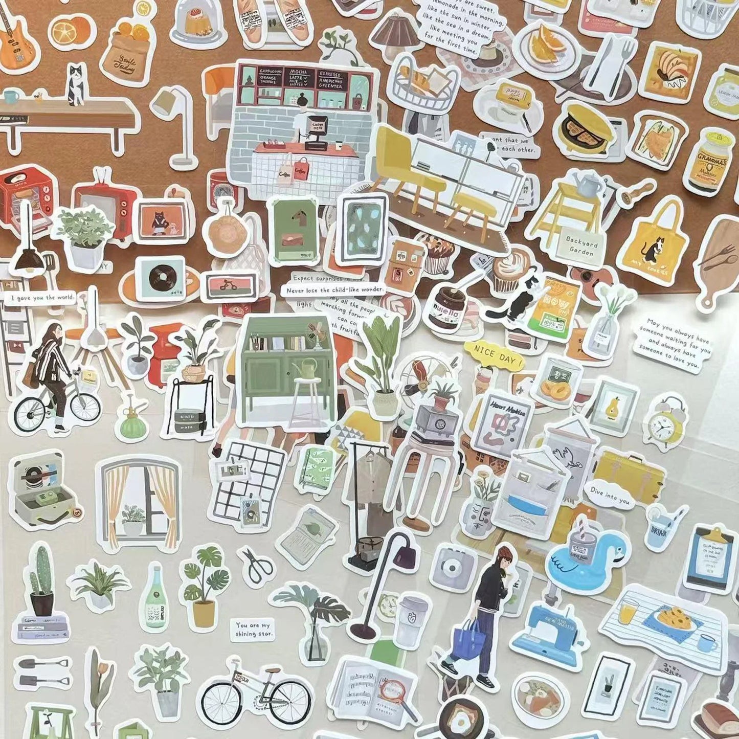 Mint Journal Studio Adhesive Hand-Drawn Sticker Sheets