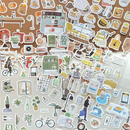 Mint Journal Studio Adhesive Hand-Drawn Sticker Sheets
