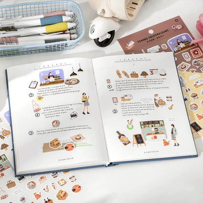 Mint Journal Studio Adhesive Hand-Drawn Sticker Sheets