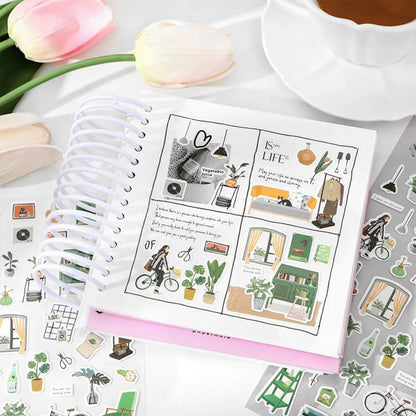Mint Journal Studio Adhesive Hand-Drawn Sticker Sheets