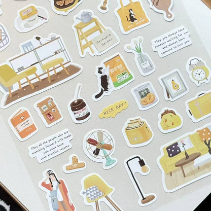 Mint Journal Studio Adhesive Hand-Drawn Sticker Sheets