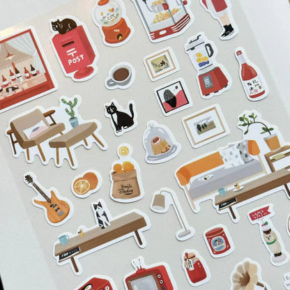 Mint Journal Studio Adhesive Hand-Drawn Sticker Sheets