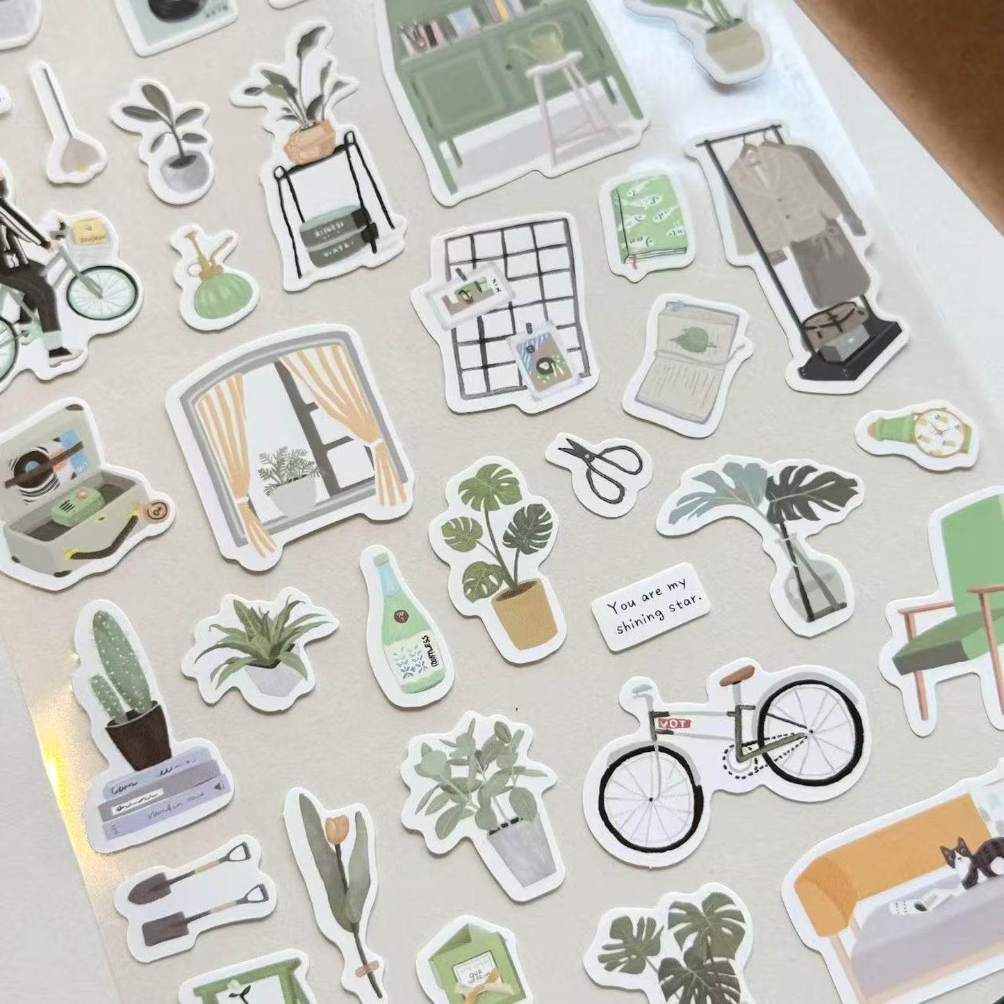 Mint Journal Studio Adhesive Hand-Drawn Sticker Sheets