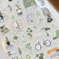 Mint Journal Studio Adhesive Hand-Drawn Sticker Sheets