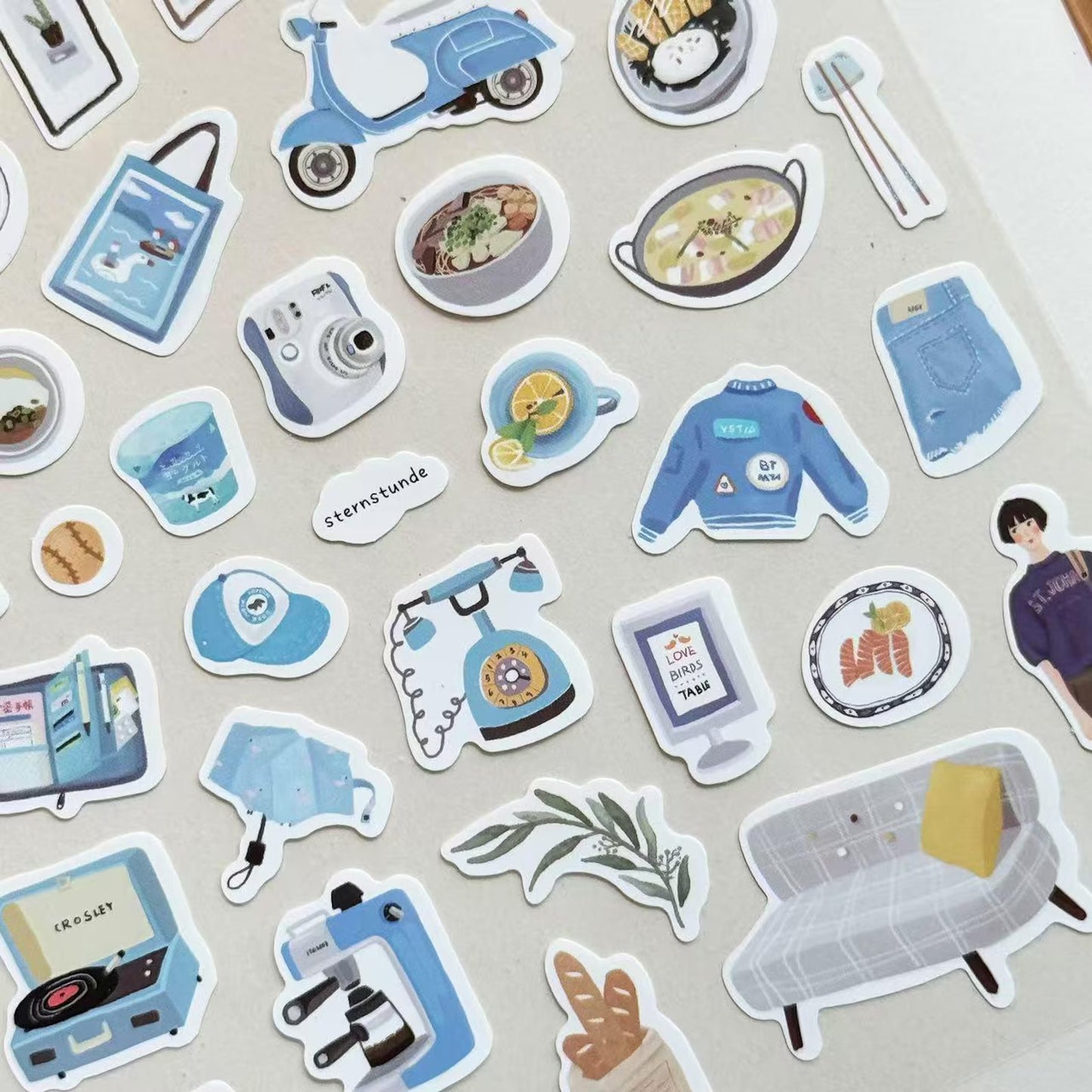Mint Journal Studio Adhesive Hand-Drawn Sticker Sheets