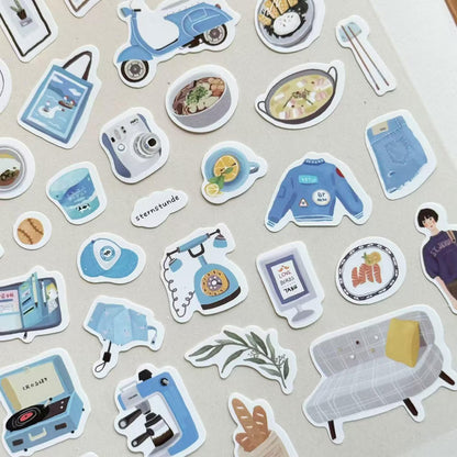 Mint Journal Studio Adhesive Hand-Drawn Sticker Sheets