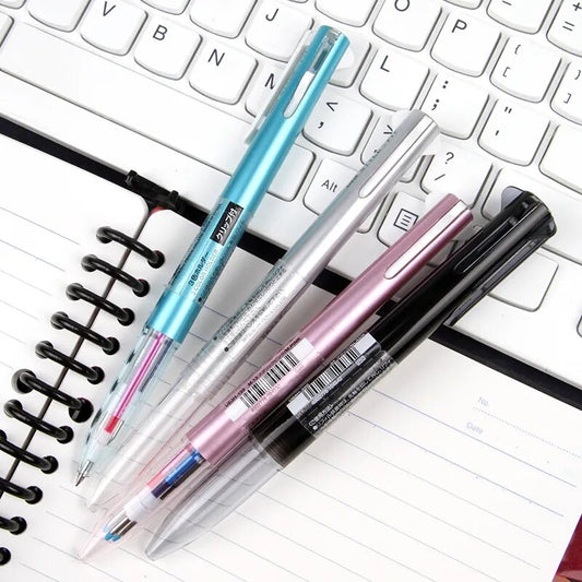 Uni-ball Style Fit (UE3H-208) 3-Color Barrel Multi Pen with Clip