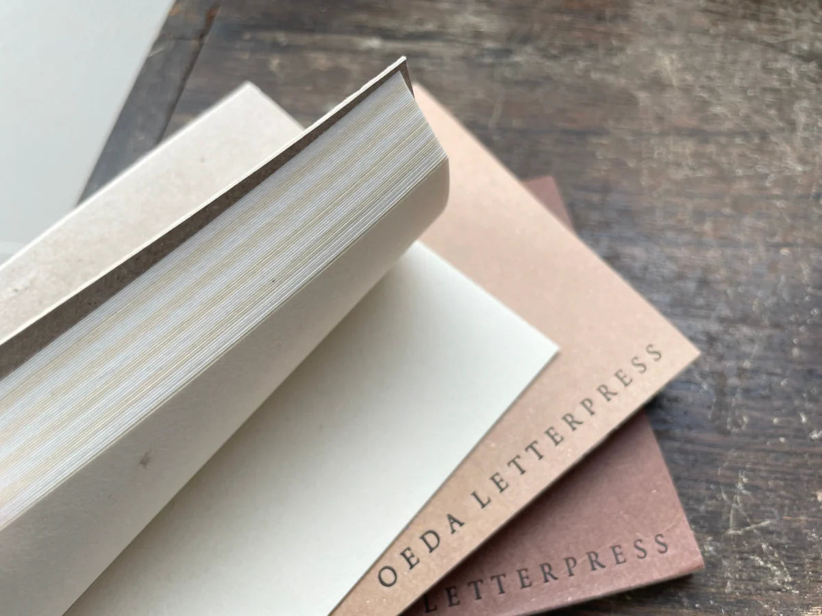 OEDA Letterpress Mini Two Color Paper Notebook (Passport Size)