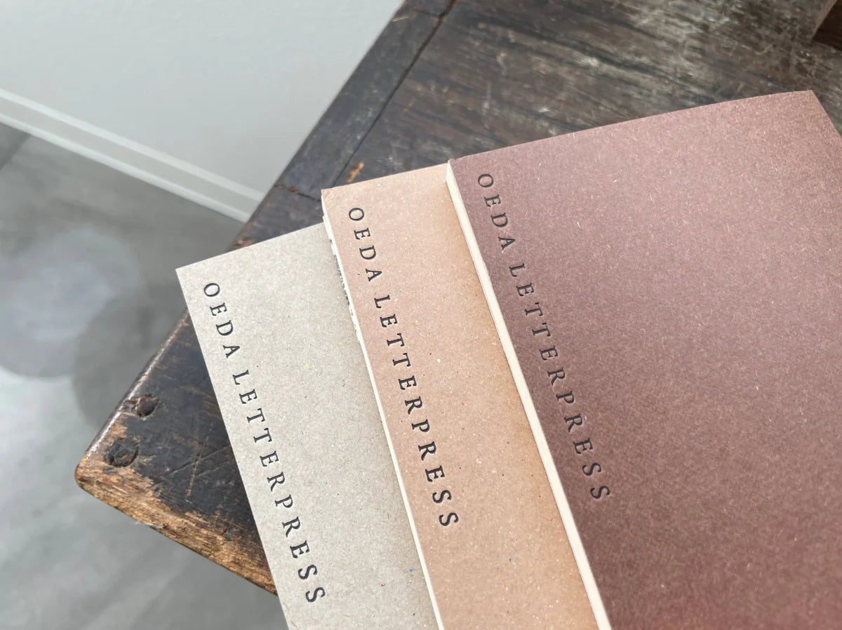 OEDA Letterpress Mini Two Color Paper Notebook (Passport Size)