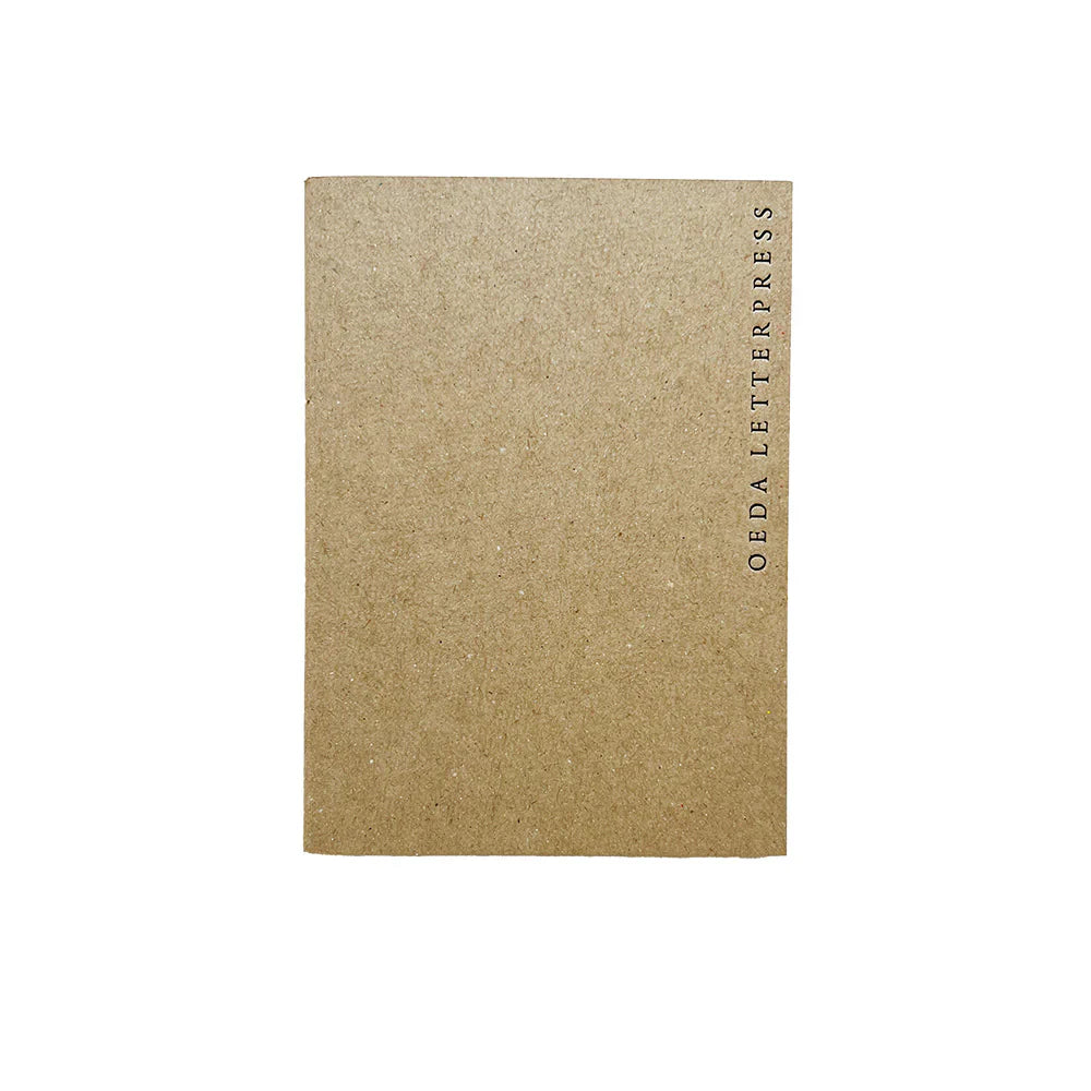 OEDA Letterpress Mini Two Color Paper Notebook (Passport Size)