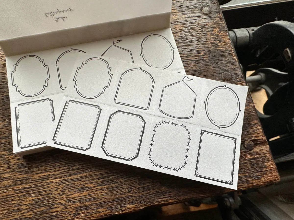 OEDA Letterpress 8 Shape Label Book