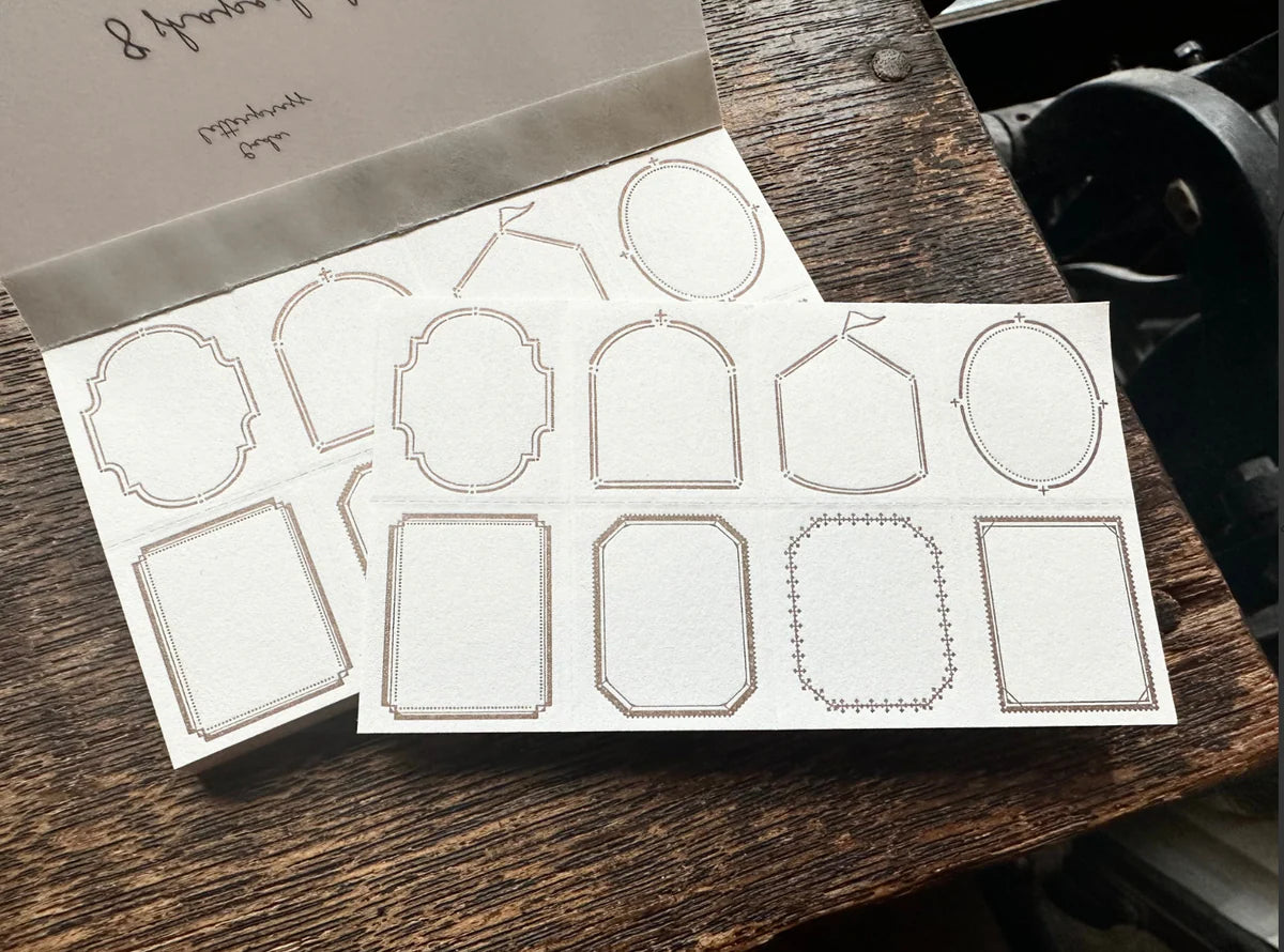 OEDA Letterpress 8 Shape Label Book