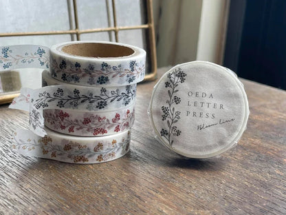 OEDA Letterpress Masking Tape Bloom Line (10mm x 5m)