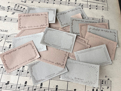 OEDA Letterpress 5 Word Label Book