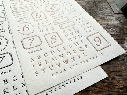 OEDA Letterpress Sticker Sheet