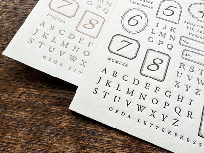 OEDA Letterpress Sticker Sheet