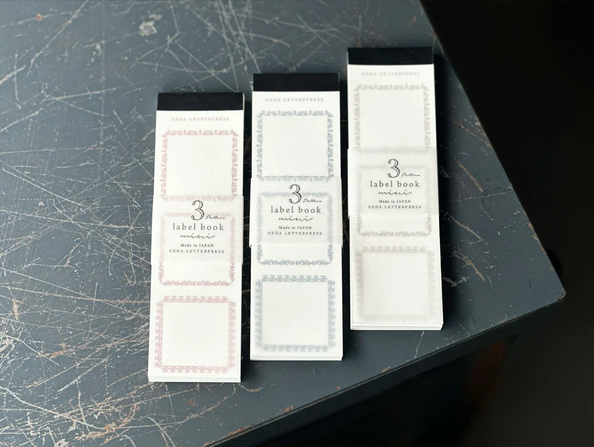 OEDA Letterpress 3 Pattern Mini Label Book