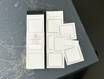 OEDA Letterpress 3 Pattern Mini Label Book