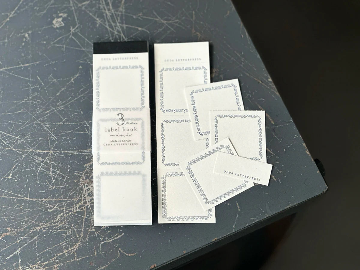 OEDA Letterpress 3 Pattern Mini Label Book