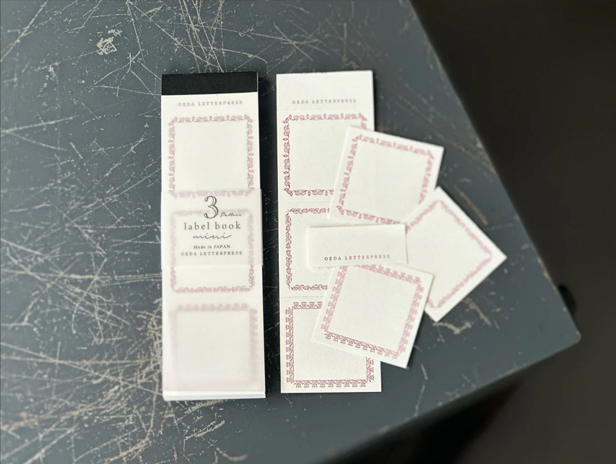 OEDA Letterpress 3 Pattern Mini Label Book