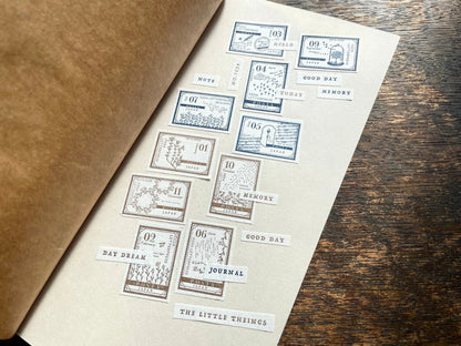 OEDA Letterpress Stamp Sticker Sheet