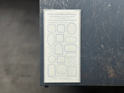 OEDA Letterpress Sticker 96mm x 210mm