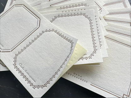 OEDA Letterpress Sticker Set (36 Sheets / 9 Types)