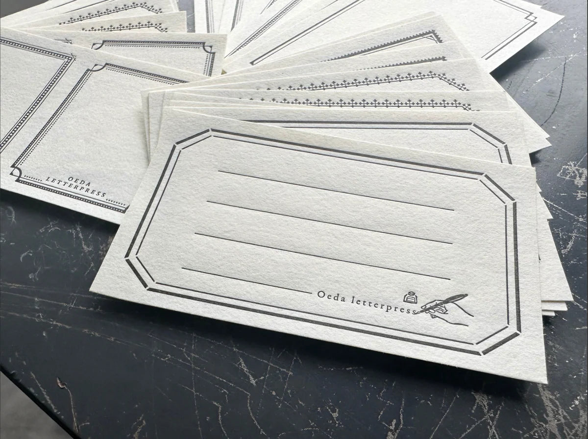 OEDA Letterpress Sticker Set (36 Sheets / 9 Types)