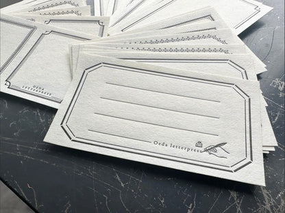 OEDA Letterpress Sticker Set (36 Sheets / 9 Types)