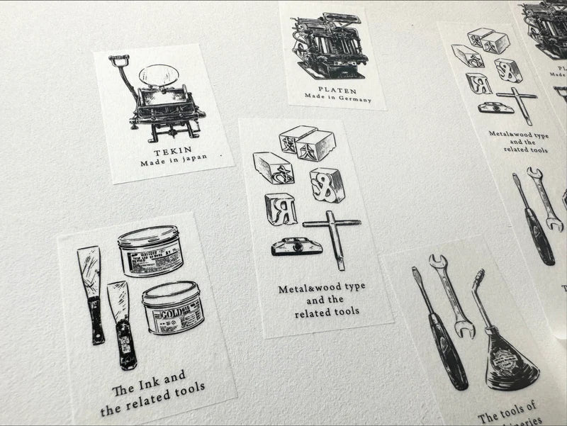 OEDA Letterpress Masking Tape Mellow and 10th Anniversary (25mm x 5m)