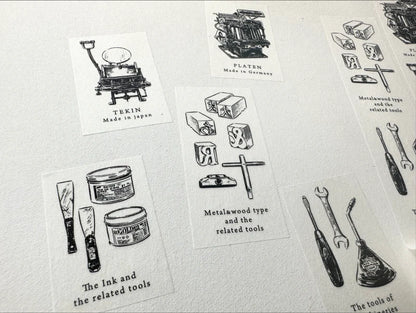 OEDA Letterpress Masking Tape Mellow and 10th Anniversary (25mm x 5m)