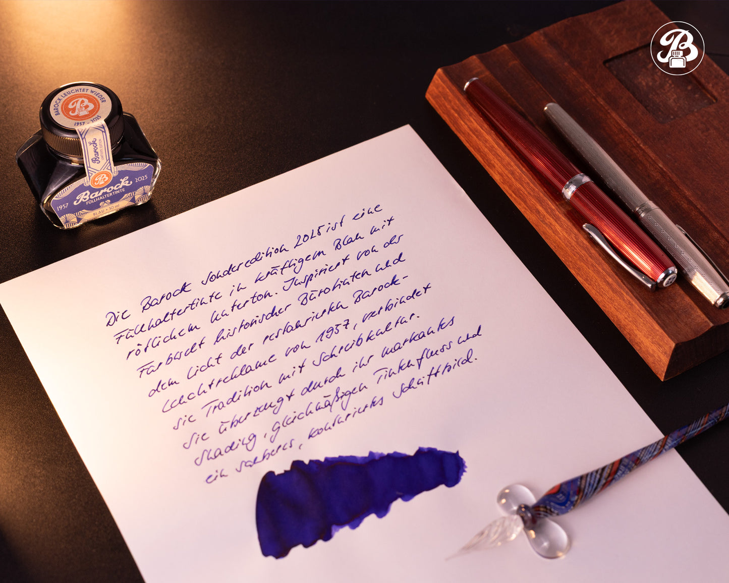 Octopus Fluids Barock Fountain Pen Ink [30ml] Limited Edition Blau 2025