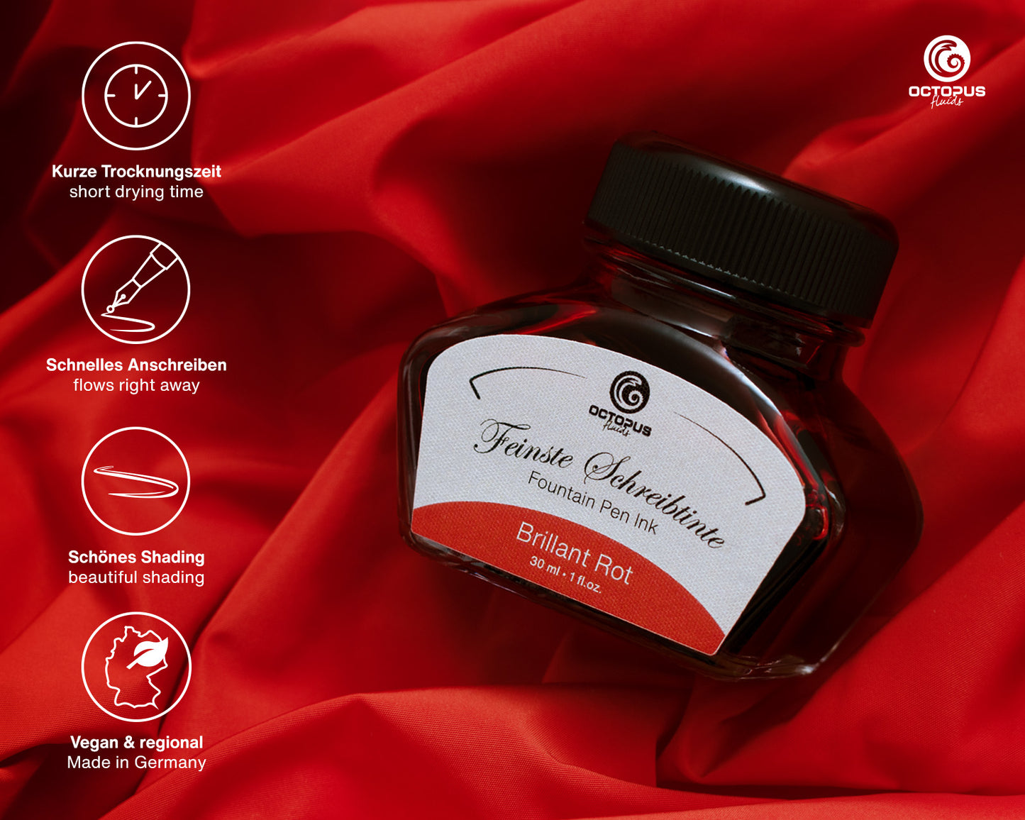 Octopus Fluids Classic Fountain Pen Ink [30ml]